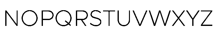 Clarity City 200 Font UPPERCASE