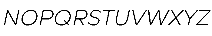 Clarity City 200italic Font UPPERCASE