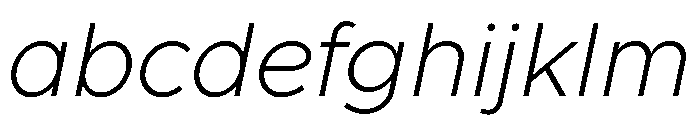 Clarity City 200italic FONT