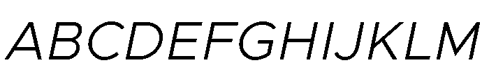 Clarity City 300italic Font UPPERCASE