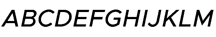 Clarity City 500italic Font UPPERCASE