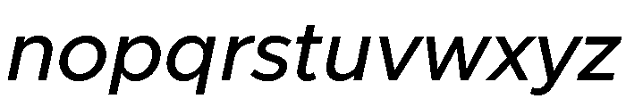 Clarity City 500italic Font LOWERCASE