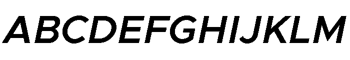 Clarity City 600italic Font UPPERCASE