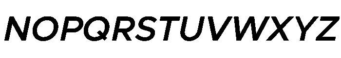 Clarity City 600italic Font UPPERCASE