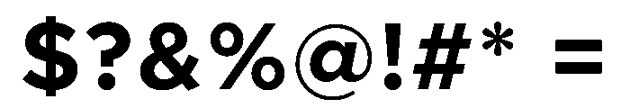 Clarity City 700 Font OTHER CHARS