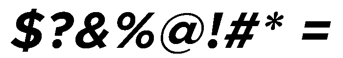 Clarity City 700italic Font OTHER CHARS