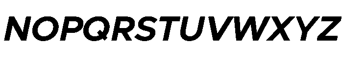 Clarity City 700italic Font UPPERCASE