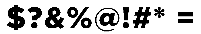 Clarity City 800 Font OTHER CHARS