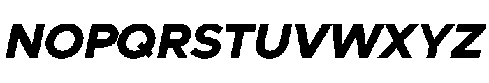 Clarity City 800italic Font UPPERCASE