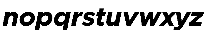 Clarity City 800italic Font LOWERCASE