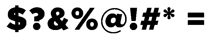 Clarity City 900 Font OTHER CHARS