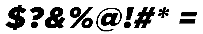 Clarity City 900italic Font OTHER CHARS