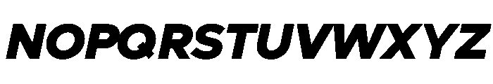Clarity City 900italic Font UPPERCASE