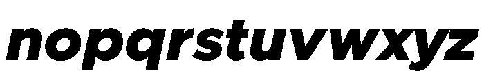 Clarity City 900italic Font LOWERCASE