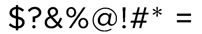 Clarity City Regular Font OTHER CHARS