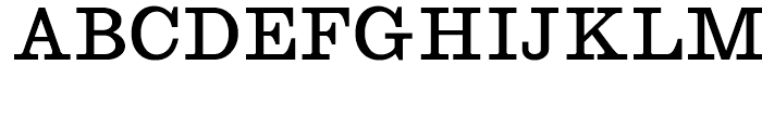 Clardendon Semi Regular Font UPPERCASE