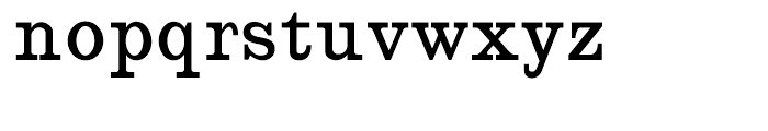 Clardendon Semi Regular Font LOWERCASE