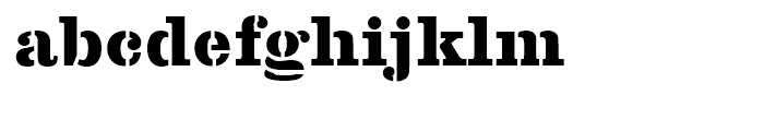 Clarendon No 1 Stencil Extra Bold d FONT