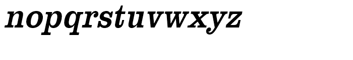 Clarendon Regular Extra Narrow Oblique Font LOWERCASE