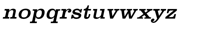 Clarendon Regular Extra Wide Oblique Font LOWERCASE