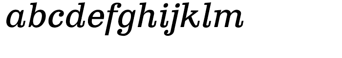 Clarendon Text Italic Font LOWERCASE