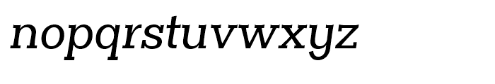 Clasica Slab Medium Italic Font LOWERCASE