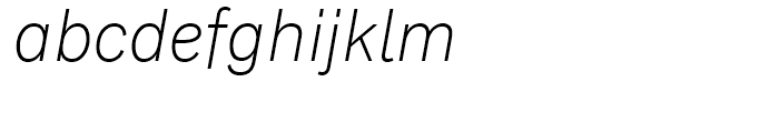 Classic Grotesque Light Italic Font LOWERCASE