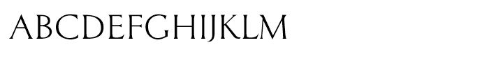 Classic Roman Regular Font LOWERCASE
