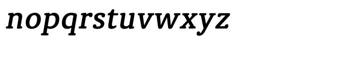 Classic Round Demi Italic Font LOWERCASE