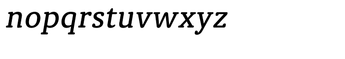 Classic Round Medium Italic Font LOWERCASE