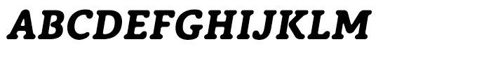 Classic XtraRound Heavy Italic Font UPPERCASE