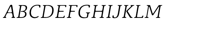 Classic XtraRound Thin Italic Font UPPERCASE