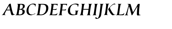 Classica Medium Italic Font UPPERCASE
