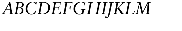 Classical Garamond Italic Font UPPERCASE