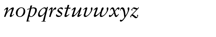 Classical Garamond Italic Font LOWERCASE