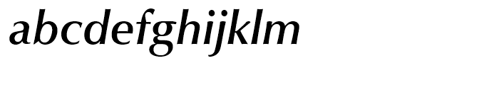 Classico Medium Italic Font LOWERCASE