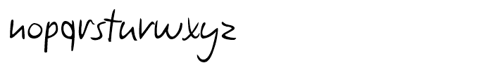 Claude Handwriting Regular Font LOWERCASE