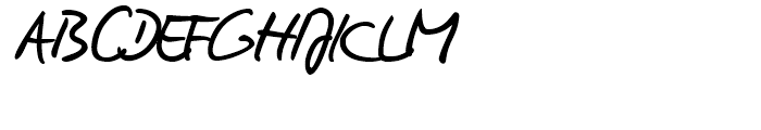 Clay Handwriting Pro Regular Font UPPERCASE