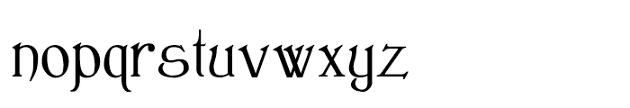 Clementhorpe Text Regular Font LOWERCASE