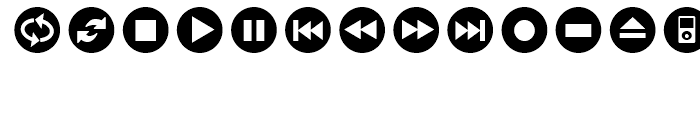 Click Bits Icon Bullets Font UPPERCASE