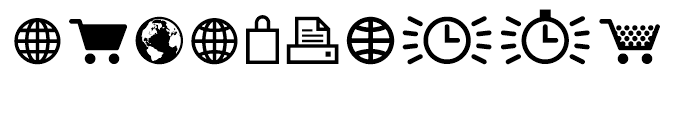 Click Bits Icons 1 Font OTHER CHARS