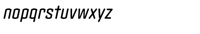 Clicker Condensed Medium Italic Font LOWERCASE