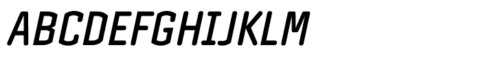 Clicker Condensed Semibold Italic Font UPPERCASE