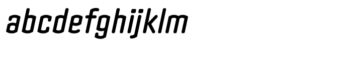 Clicker Condensed Semibold Italic Font LOWERCASE