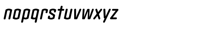 Clicker Condensed Semibold Italic Font LOWERCASE