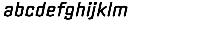 Clicker Semibold Italic Font LOWERCASE