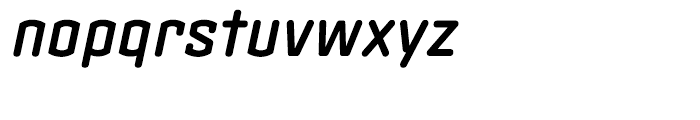 Clicker Semibold Italic Font LOWERCASE