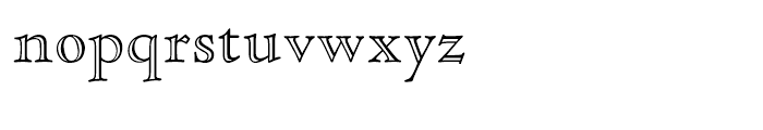 Cloister Open Face Roman Font LOWERCASE