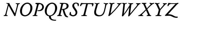 Cloister Regular Italic Font UPPERCASE