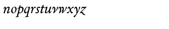 Cloister Regular Italic Font LOWERCASE